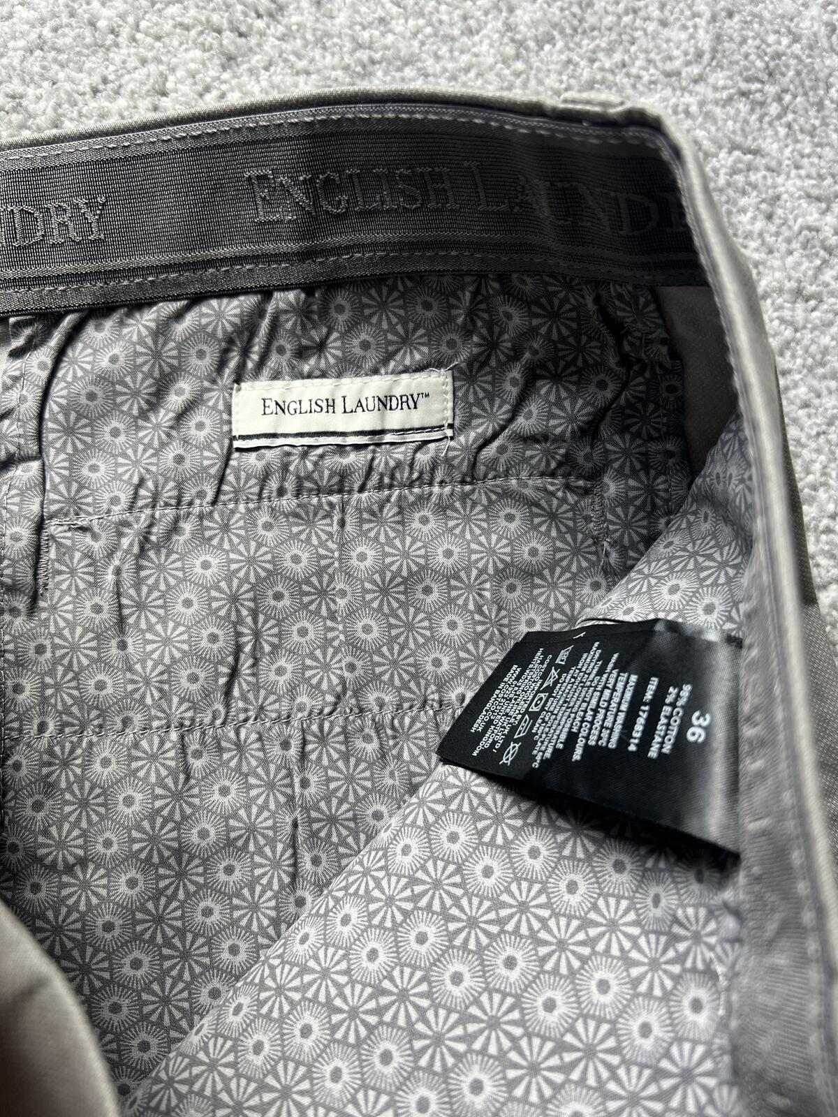 English Laundry grey chino shorts, size 36” waist