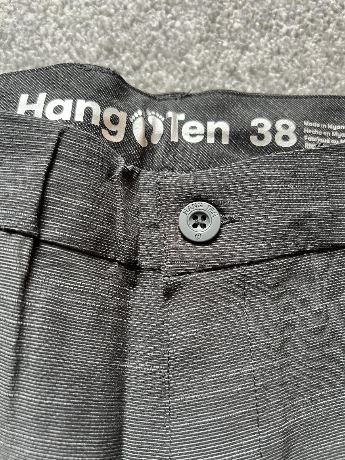 Hang Ten black chino shorts, size 38” waist