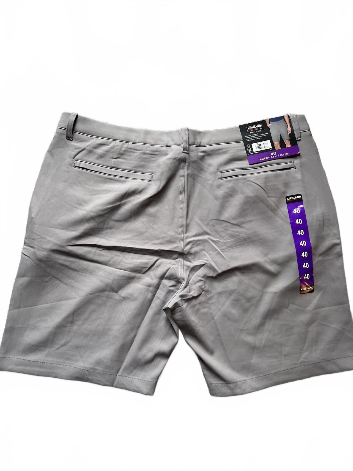 Kirkland grey chino shorts, size 40” waist