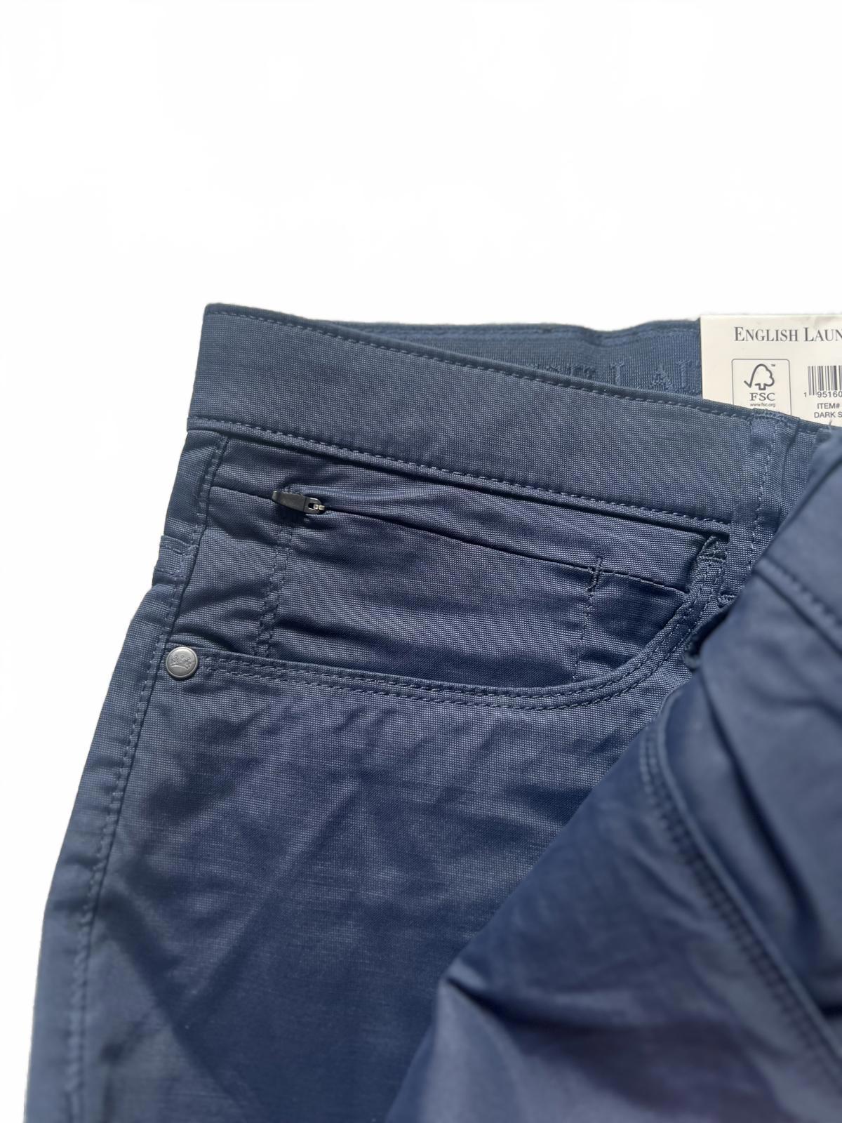 English Laundry navy 5-pocket chinos, size 38” x 32”