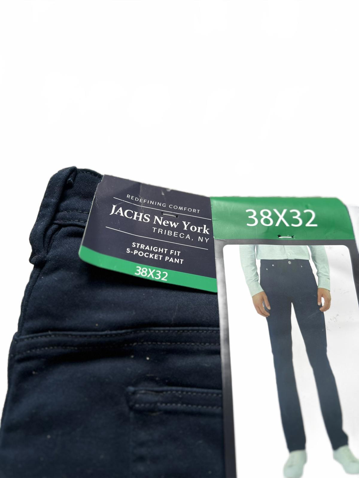 Jachs dark navy 5-pocket chinos, size 38” x 32”
