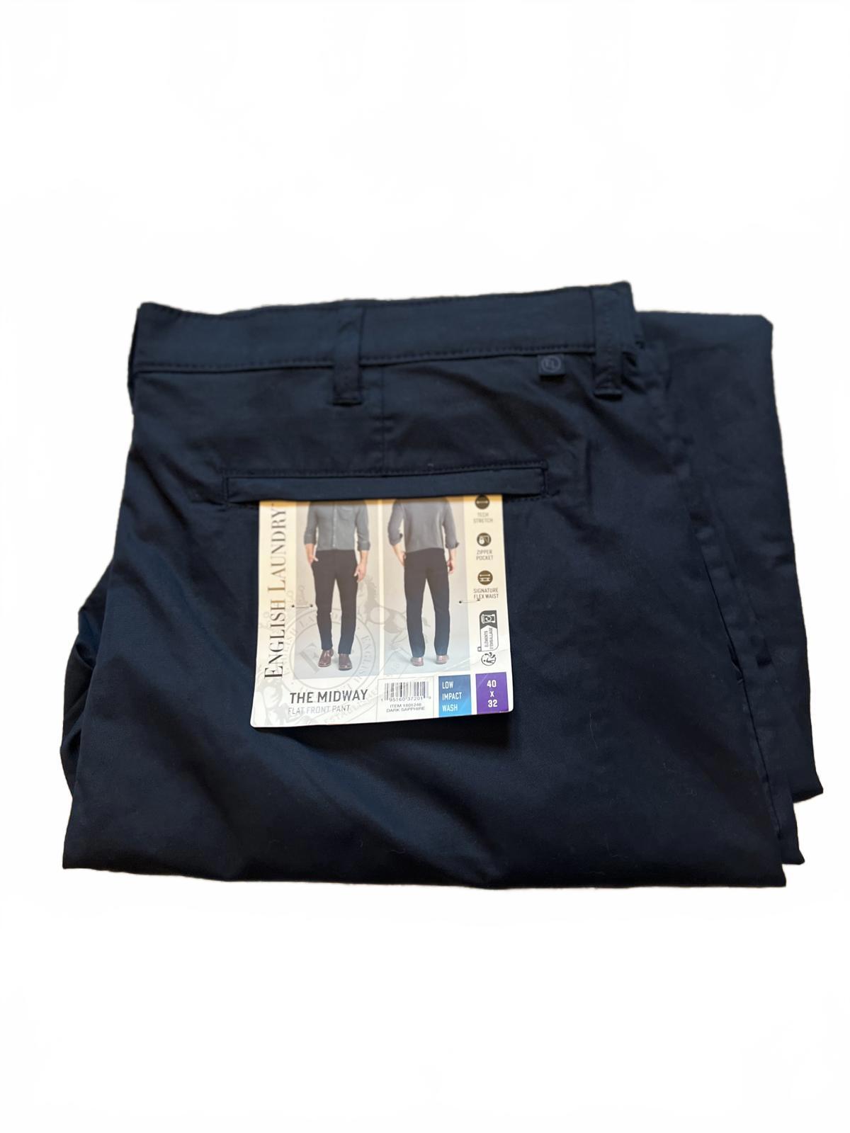 English Laundry Navy chinos, size 40” x 32”