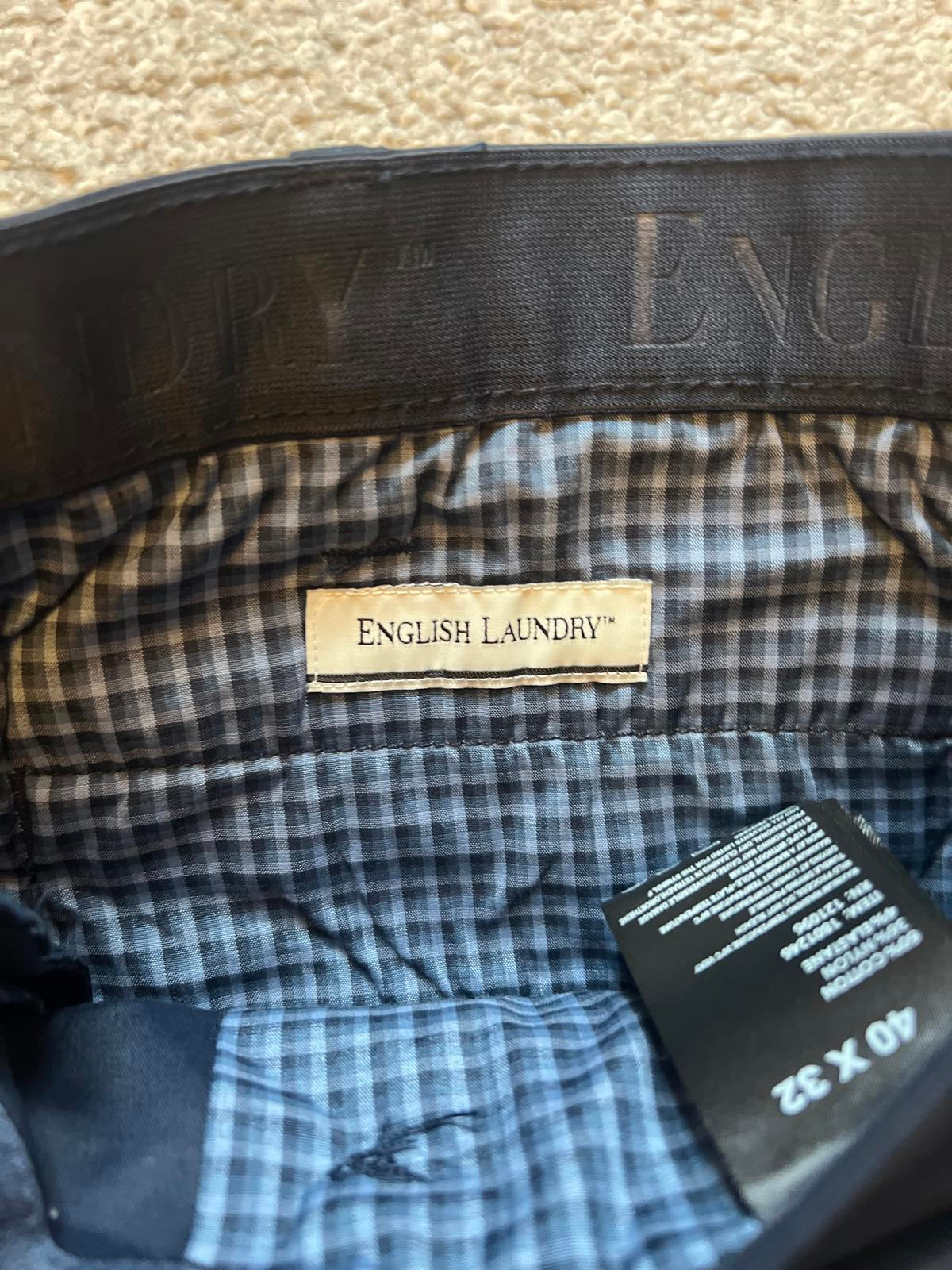 English Laundry Navy chinos, size 40” x 32”