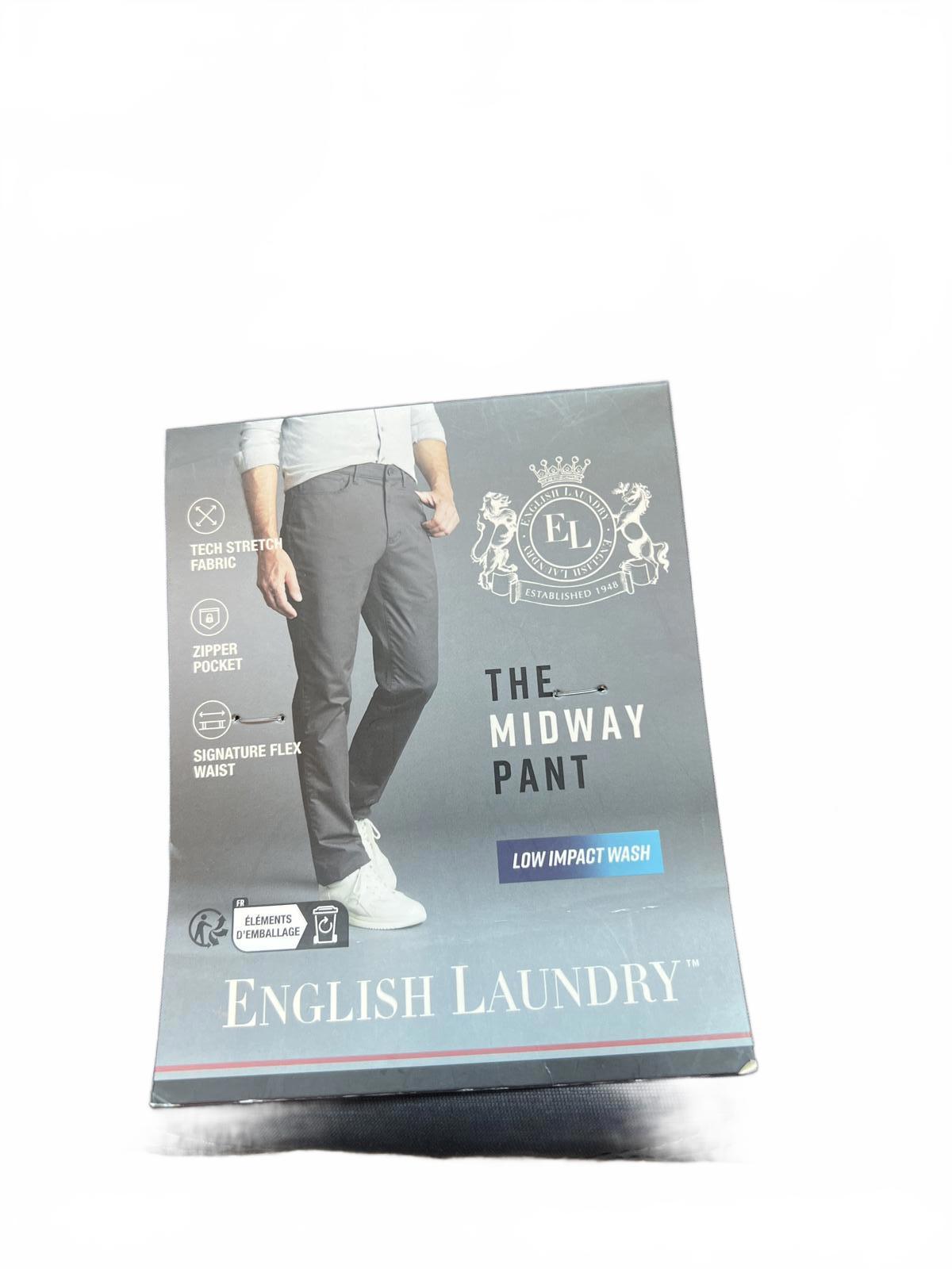 English Laundry Forged Iron 5-pocket chinos, size 34” x 30”