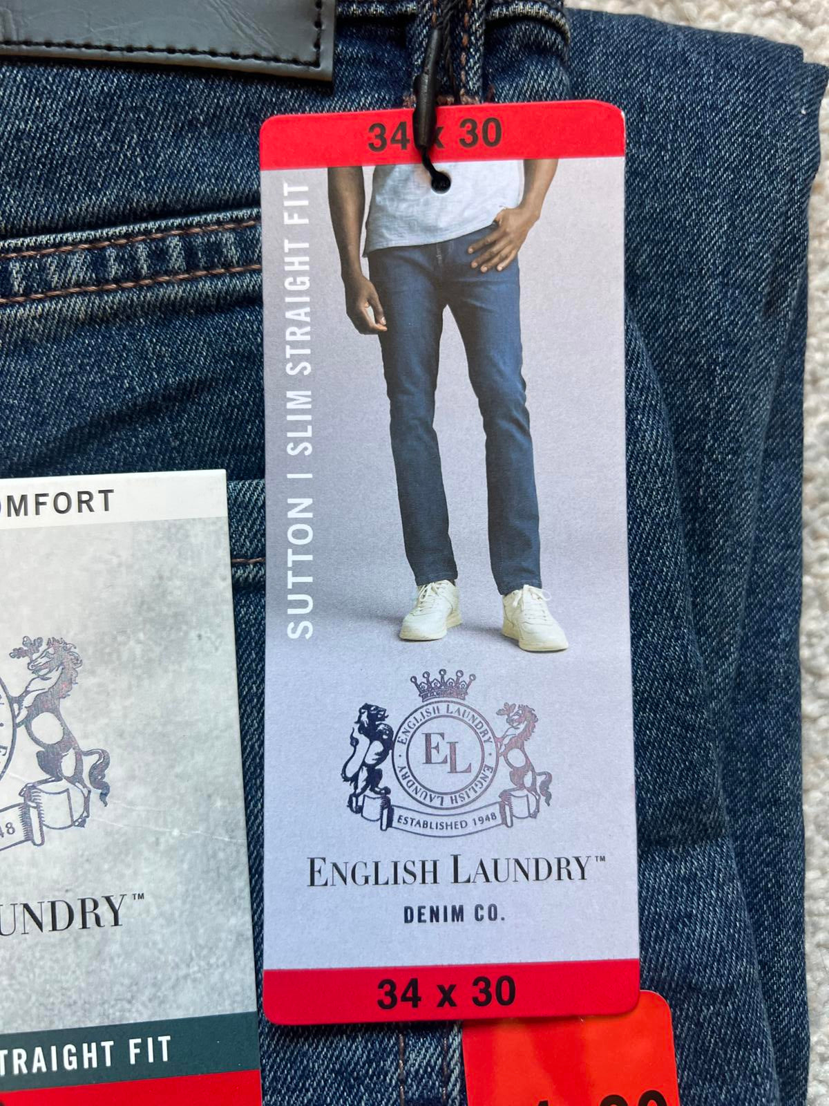 English Laundry Tinted Rinse Jeans, size 34” x 30”
