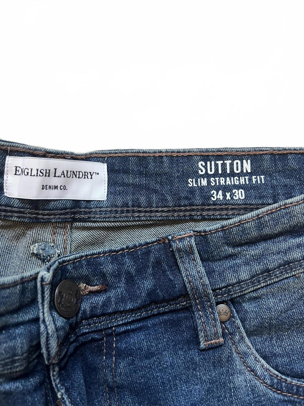 English Laundry Tinted Rinse Jeans, size 34” x 30”