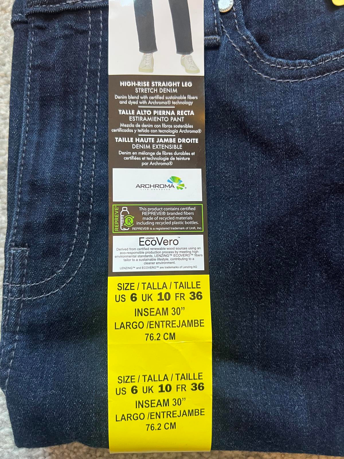 Buffalo ladies high rise straight leg Jeans, size 10