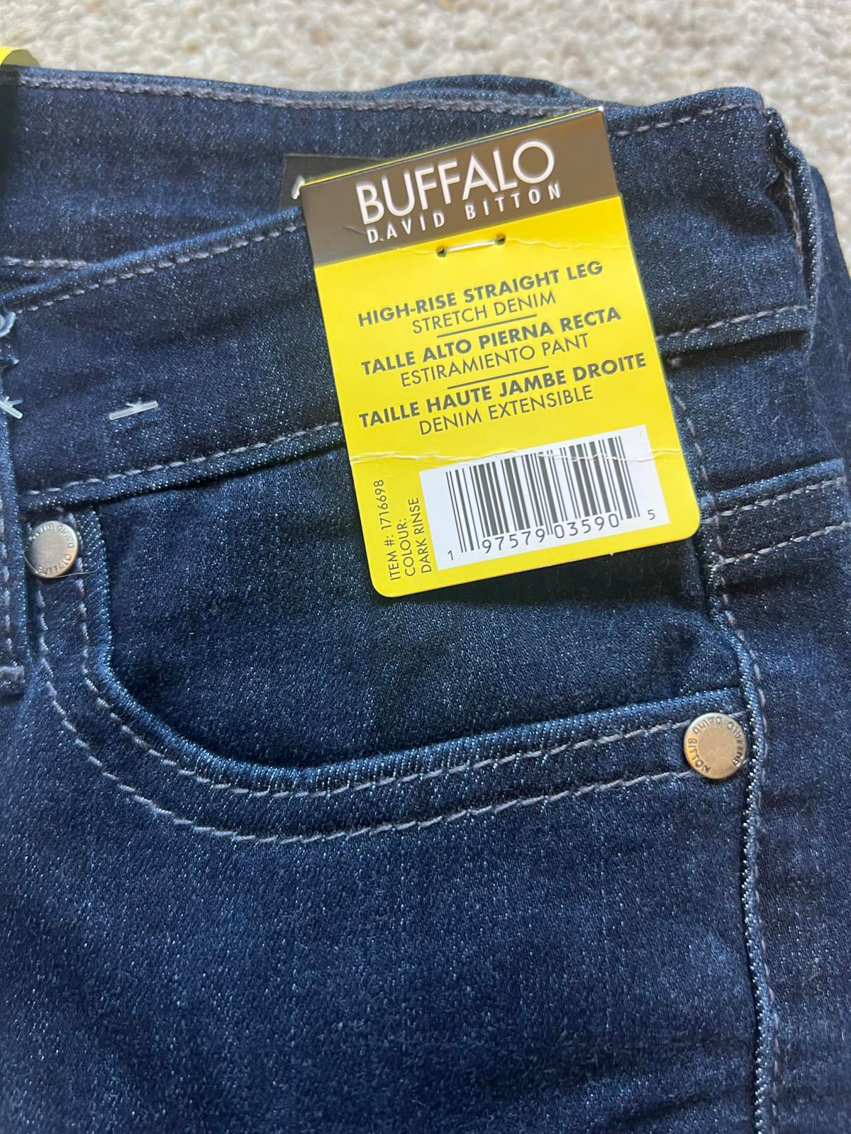 Buffalo ladies high rise straight leg Jeans, size 10