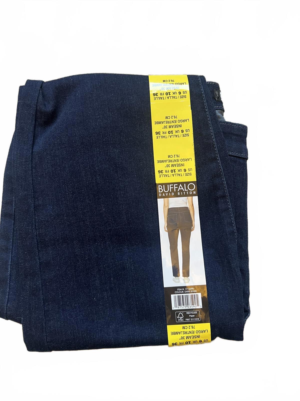 Buffalo ladies high rise straight leg Jeans, size 10