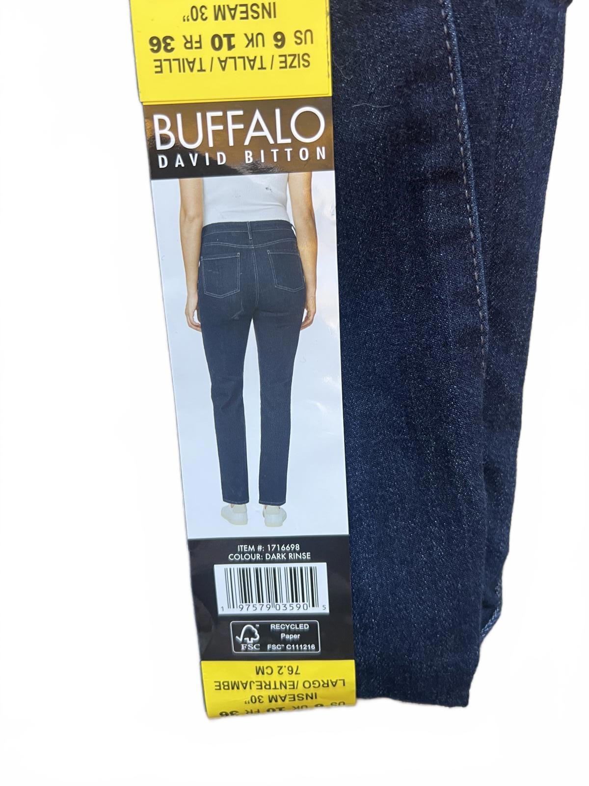 Buffalo ladies high rise straight leg Jeans, size 10