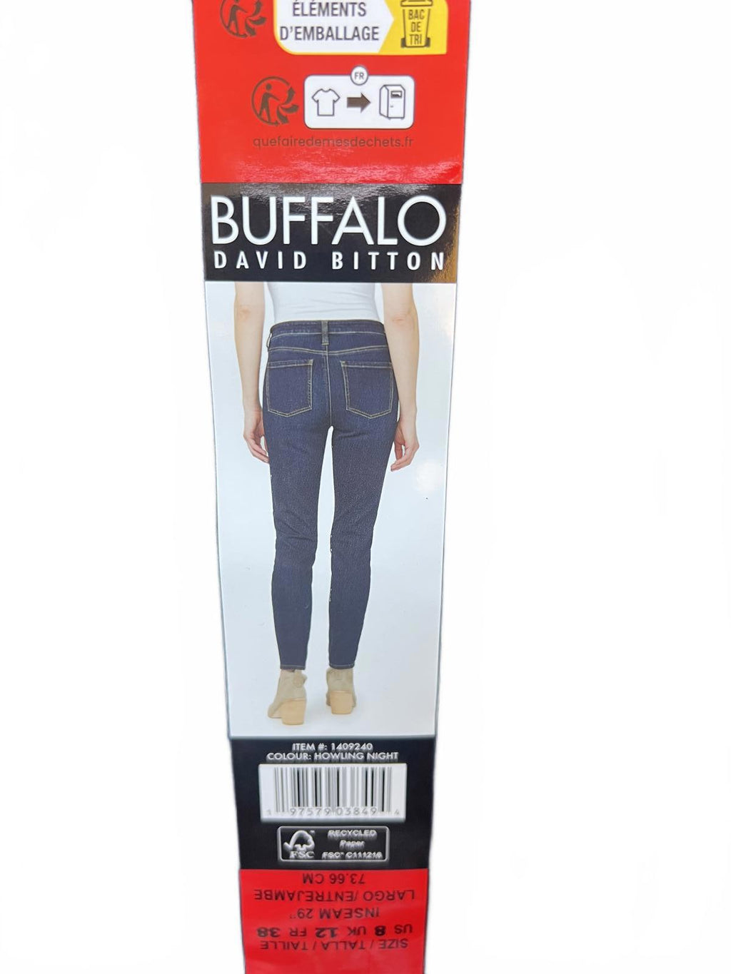 Buffalo ladies high rise skinny Jeans, size 12