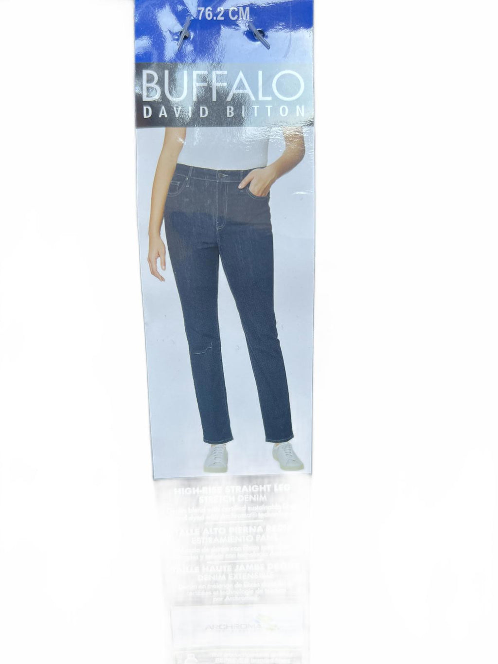 Buffalo ladies high rise straight leg Jeans, size 14