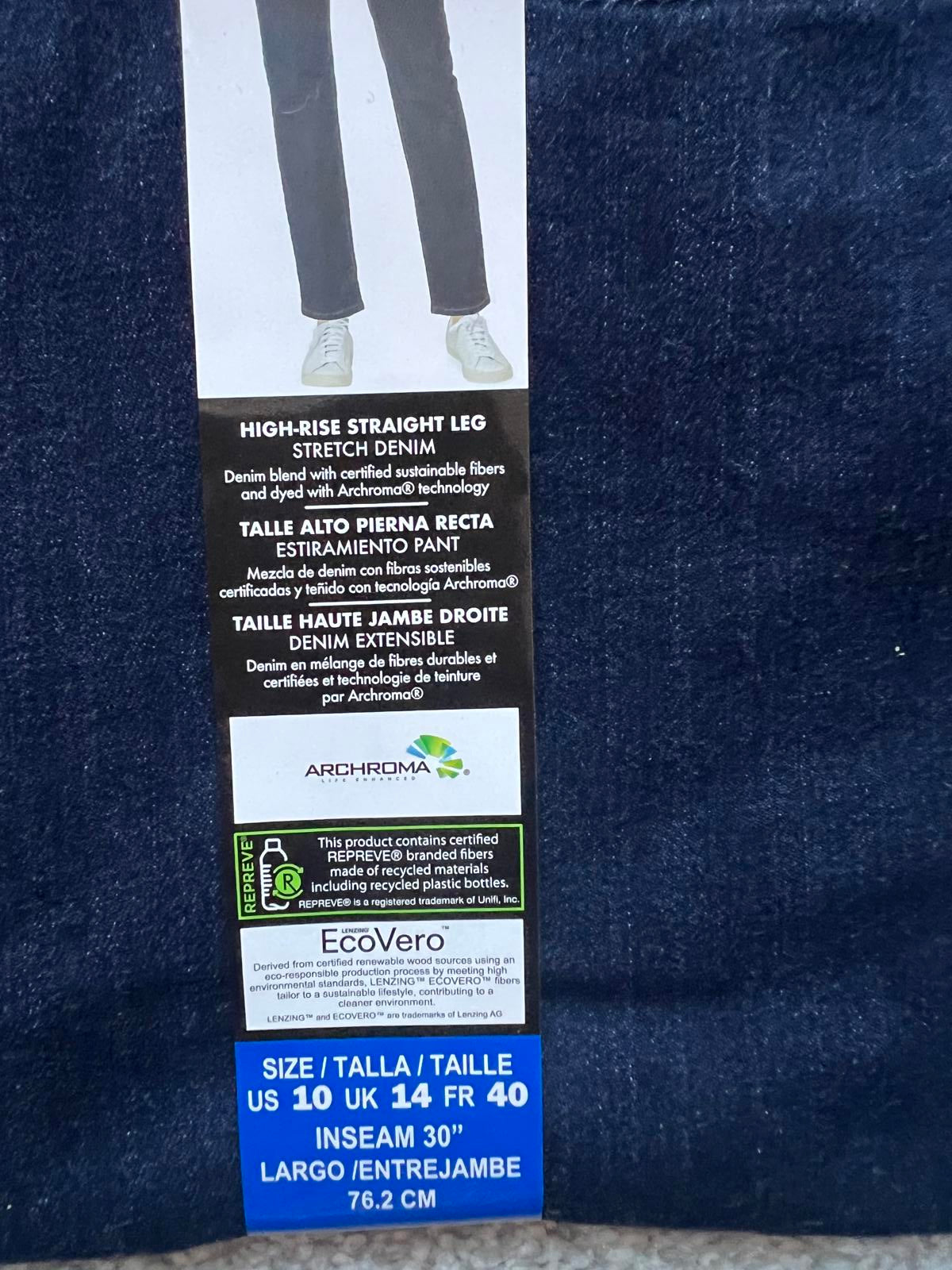 Buffalo ladies high rise straight leg Jeans, size 14