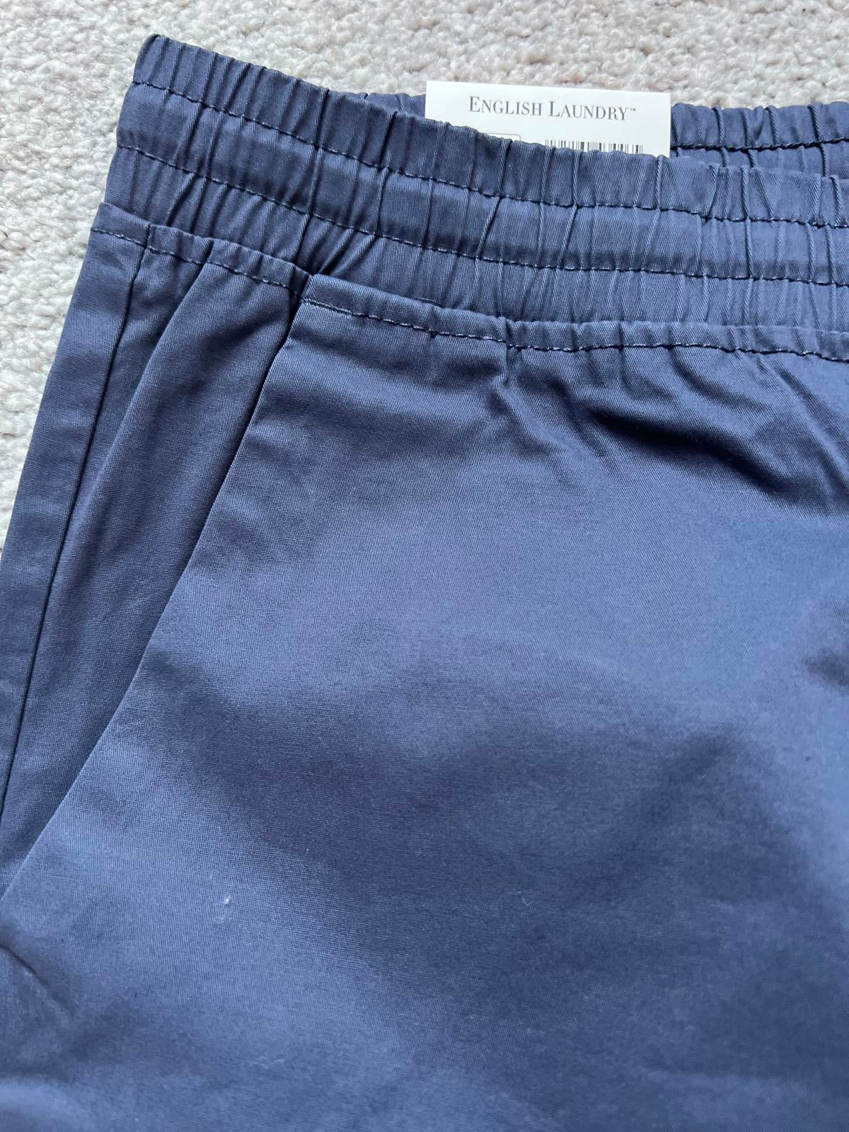 English Laundry college blue mulberry pull on chinos, size medium