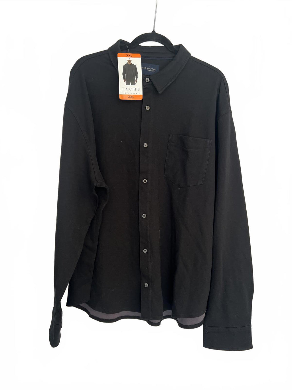 Jachs black long sleeve shirt, size XXL