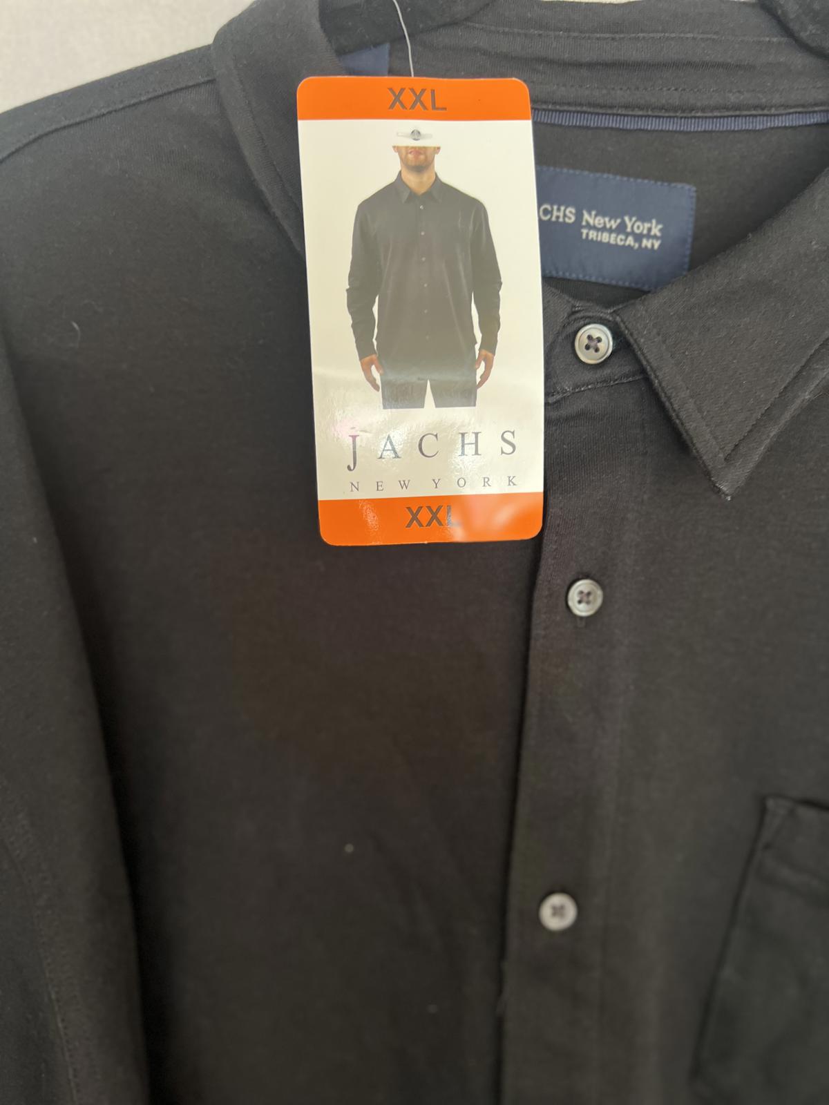 Jachs black long sleeve shirt, size XXL