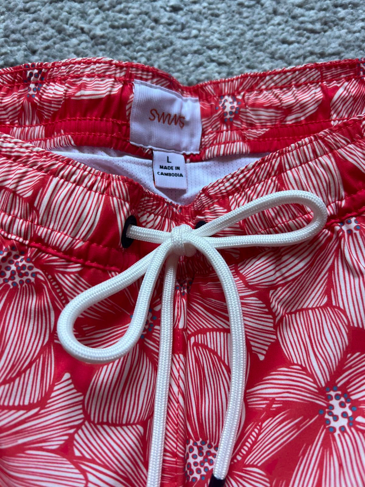 Swims men’s Red swim shorts, size large