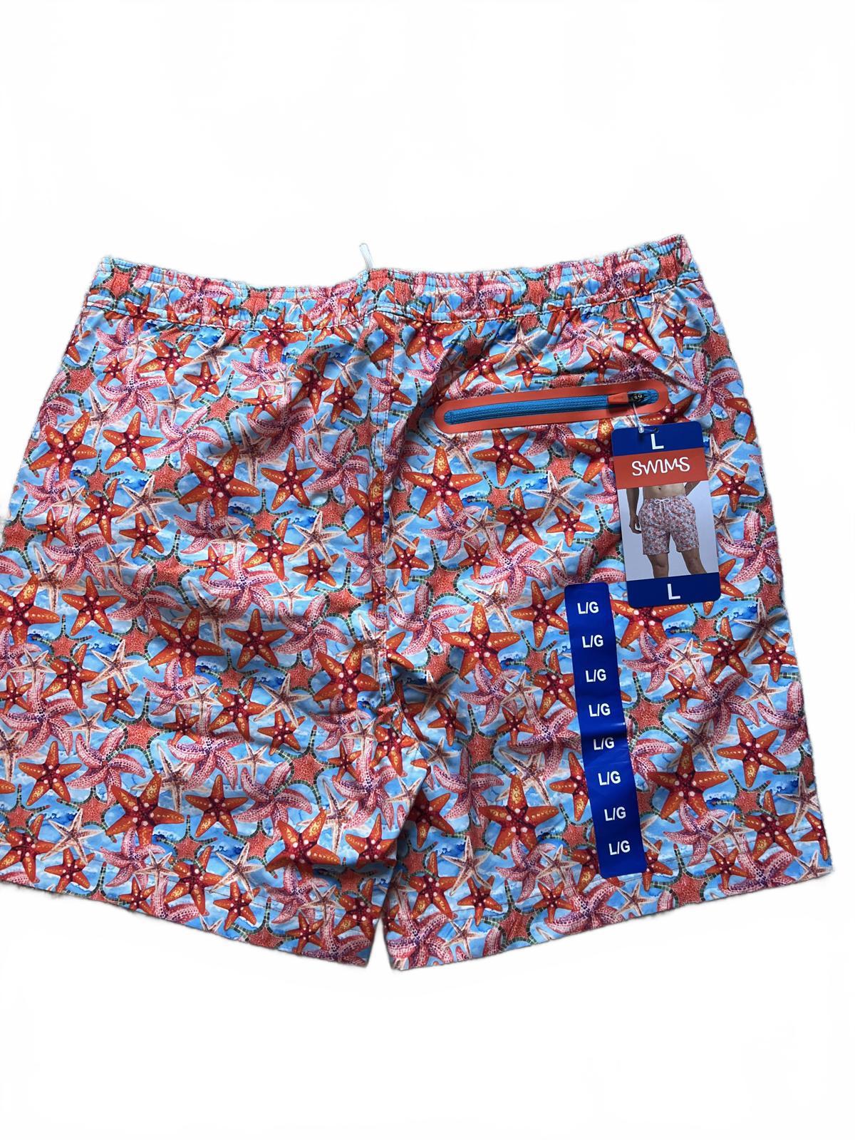 Swims men’s orange swim shorts, size large