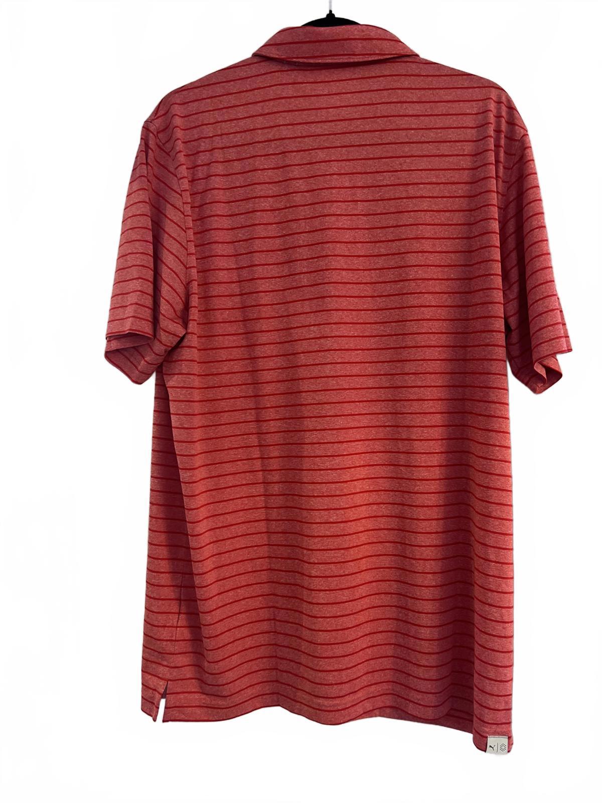 Puma red stripe polo t-shirt, size XL