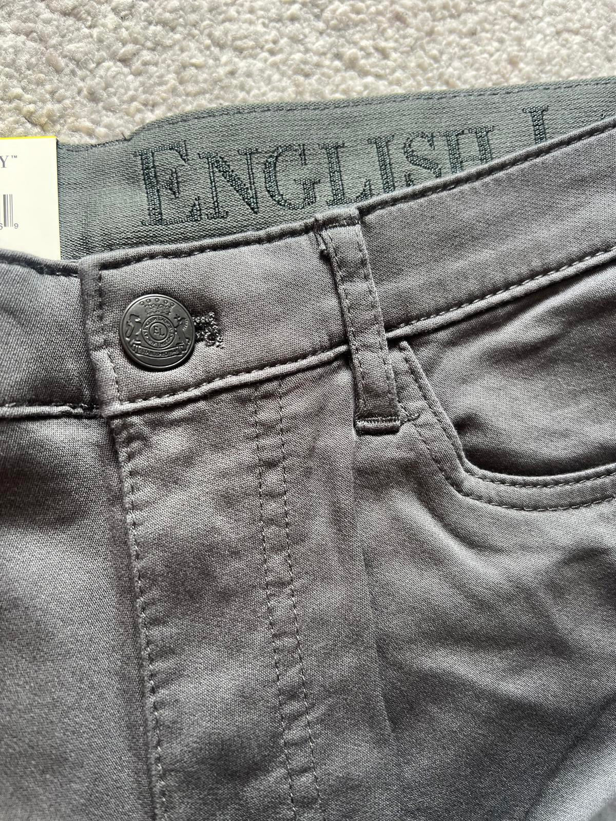 English Laundry grey 5-pocket chinos, size 32” x 30”