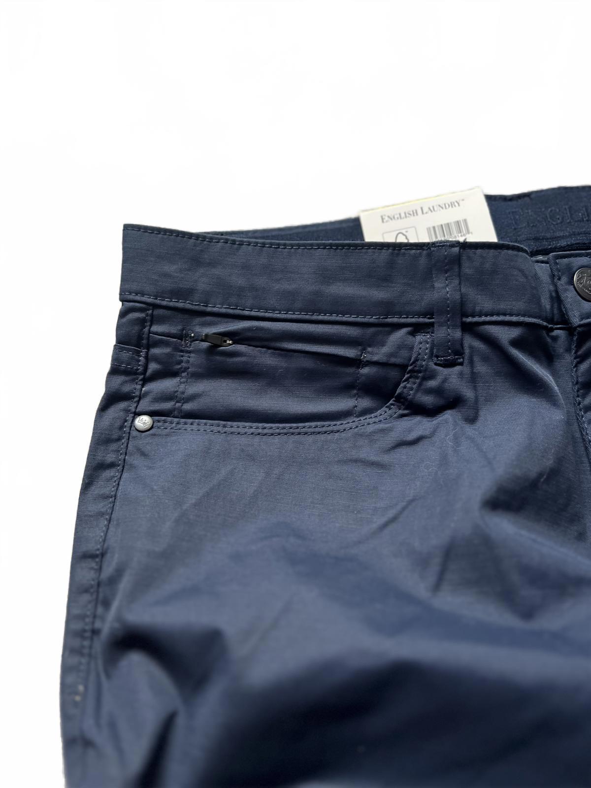 English Laundry navy 5-pocket chinos, size 32” x 32”