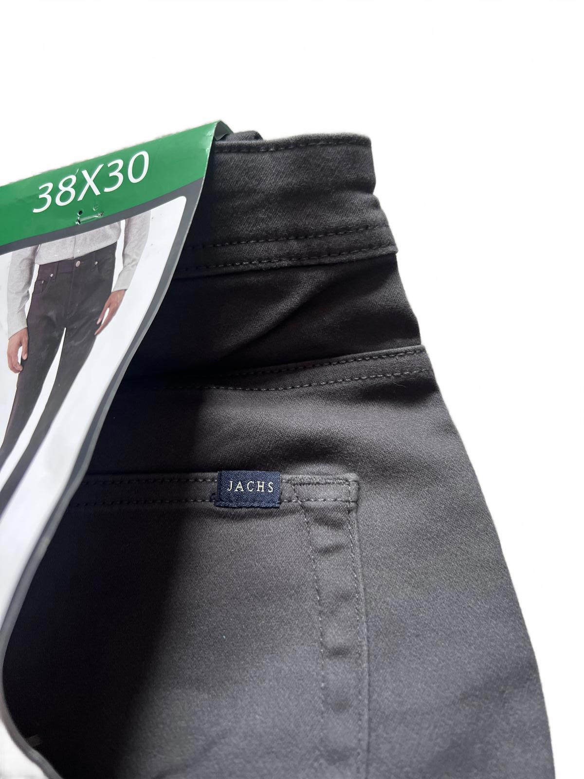 Jachs charcoal grey 5-pocket trousers, size 38” x 30”