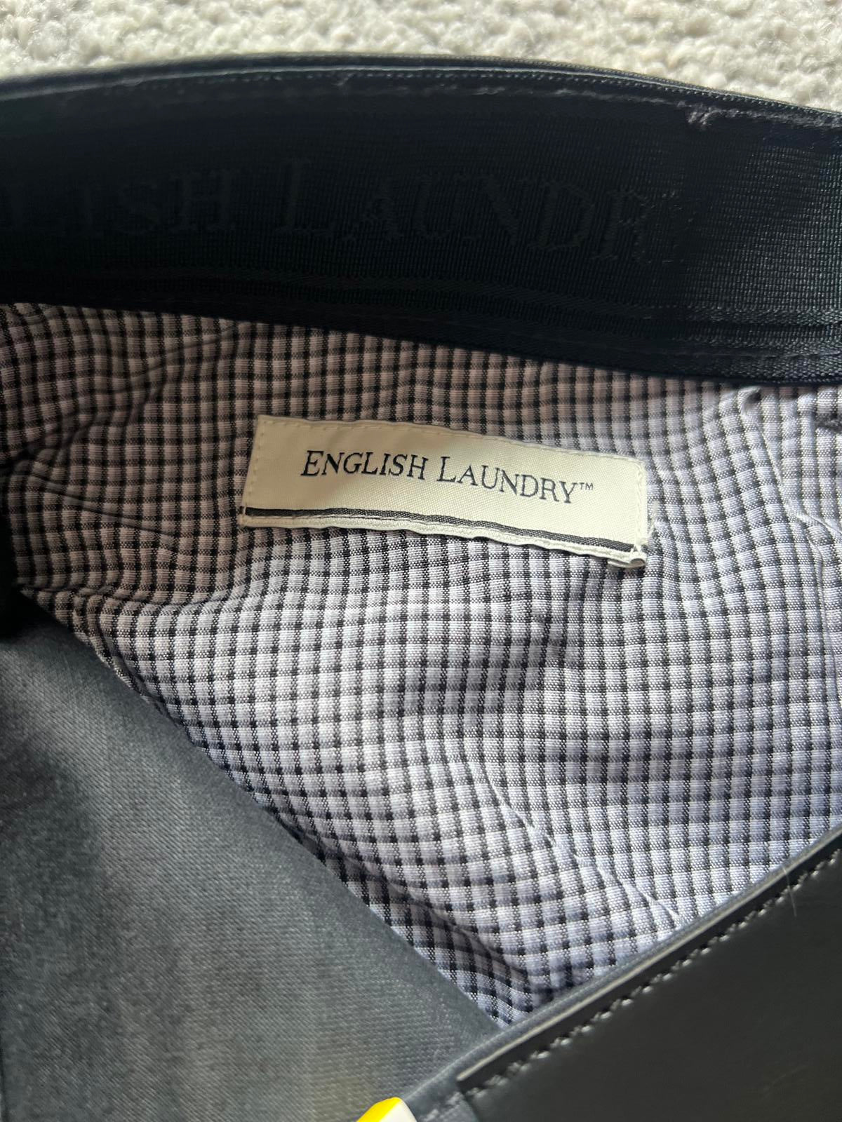 English Laundry grey 5-pocket chinos, size 32” x 34”