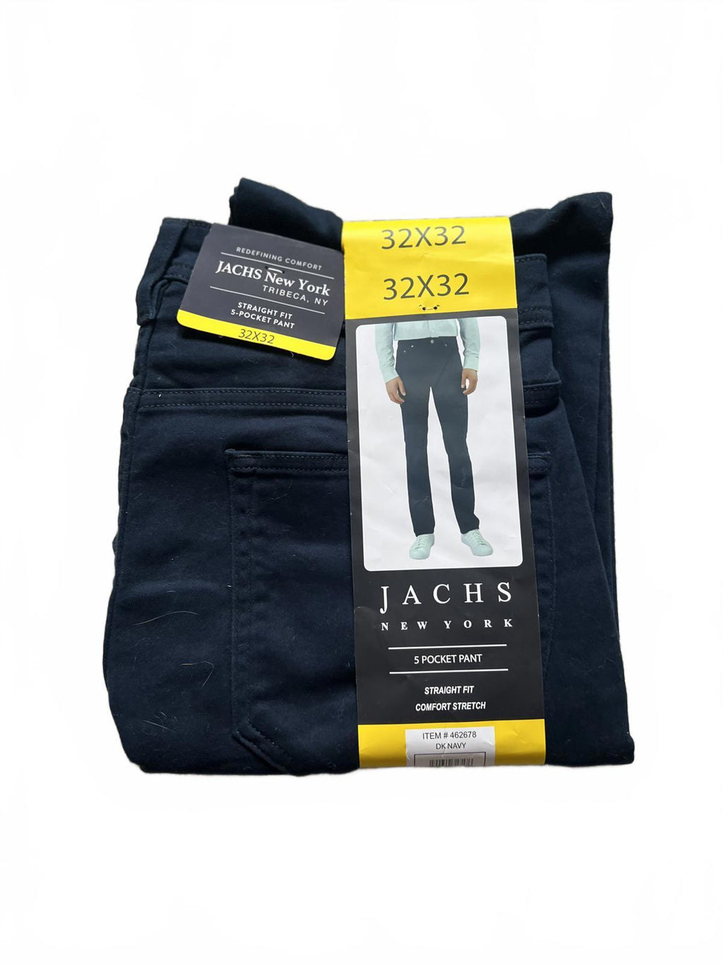Jachs dark navy 5 pocket trousers, size 32” x 32”