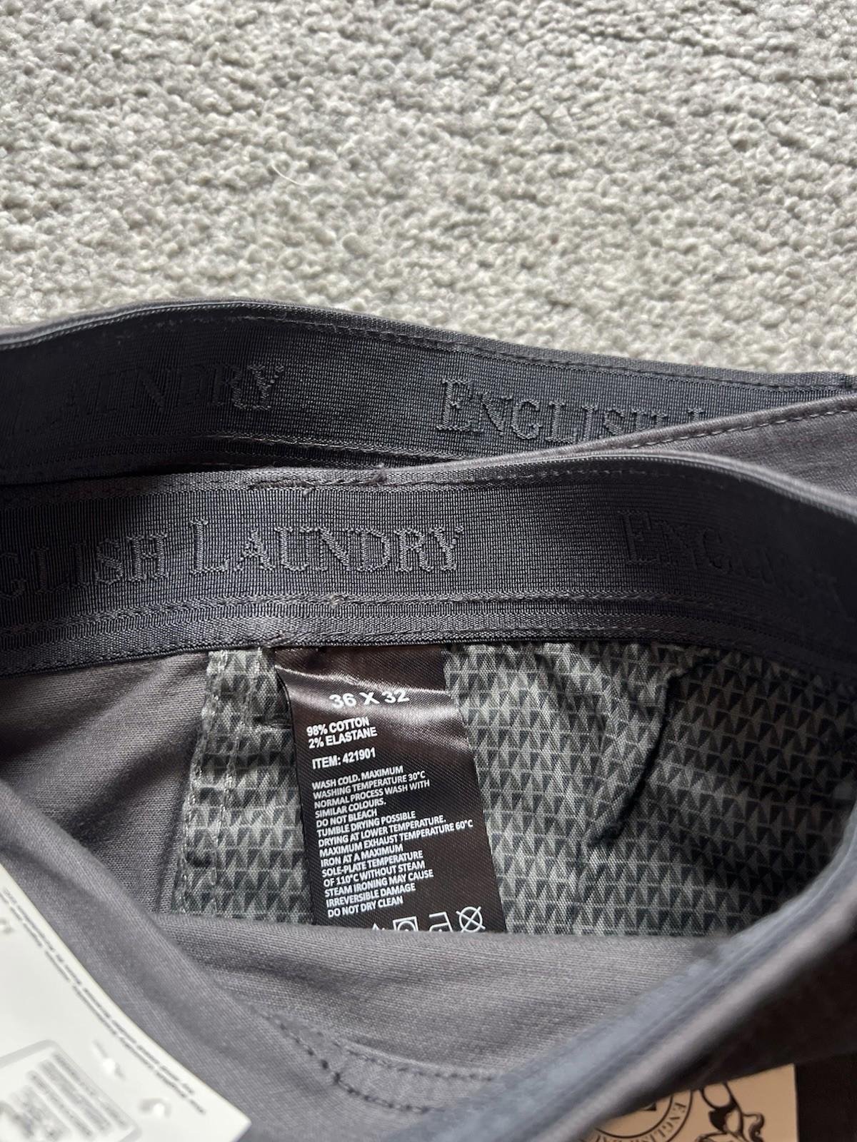 English Laundry Iron 5-pocket Chinos, Size 36” X 32”