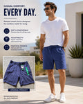 Jack Wills blue elasticated waist shorts, size XL