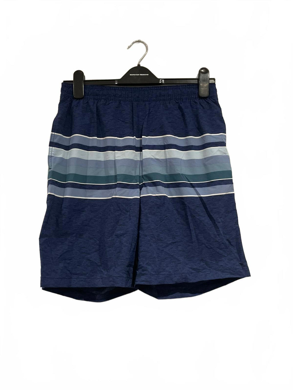 Kirkland men’s blue stripe swim shorts, size small