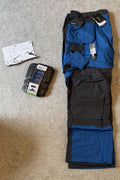 Portwest Holster Work Trousers 42 W x 31-33"L Grey /blue Wx3 with Kneepads S156